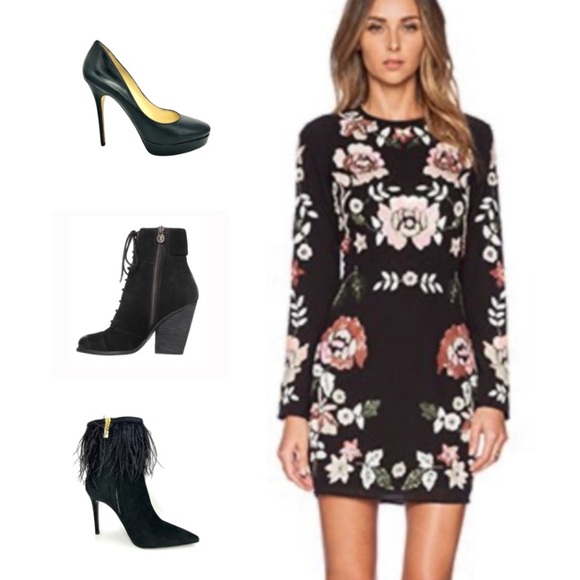 New! Michael Kors Meena Feather Embellished Suede Ankle Boot | 7.5 - Picture 10 of 10